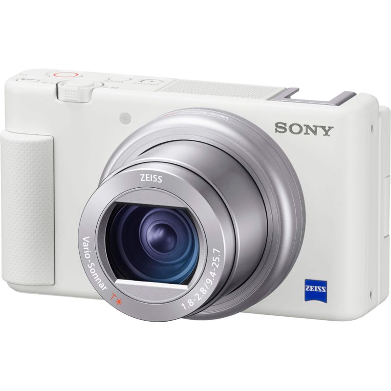 Sony - ZV-1 20.1-Megapixel Digital Camera for Content Creators and Vloggers - White