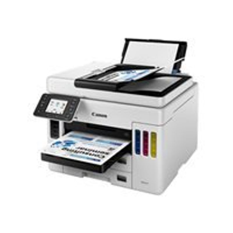 Canon - MAXIFY MegaTank GX7021 Wireless All-In-One Inkjet Printer with Fax - White