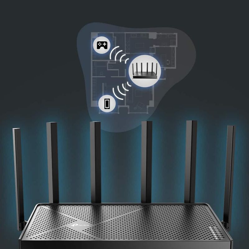 TP-Link - Archer BE6500 Dual-Band Wi-Fi 7 Router - Black