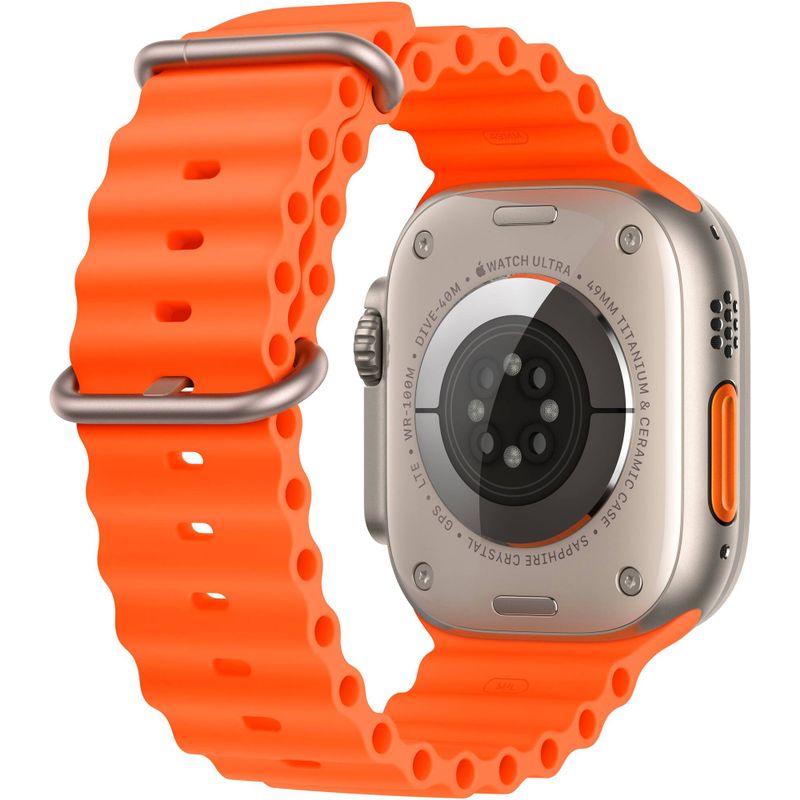 Apple Watch Ultra 2 GPS + Cellular, 49mm Titanium Case with Orange Ocean Band