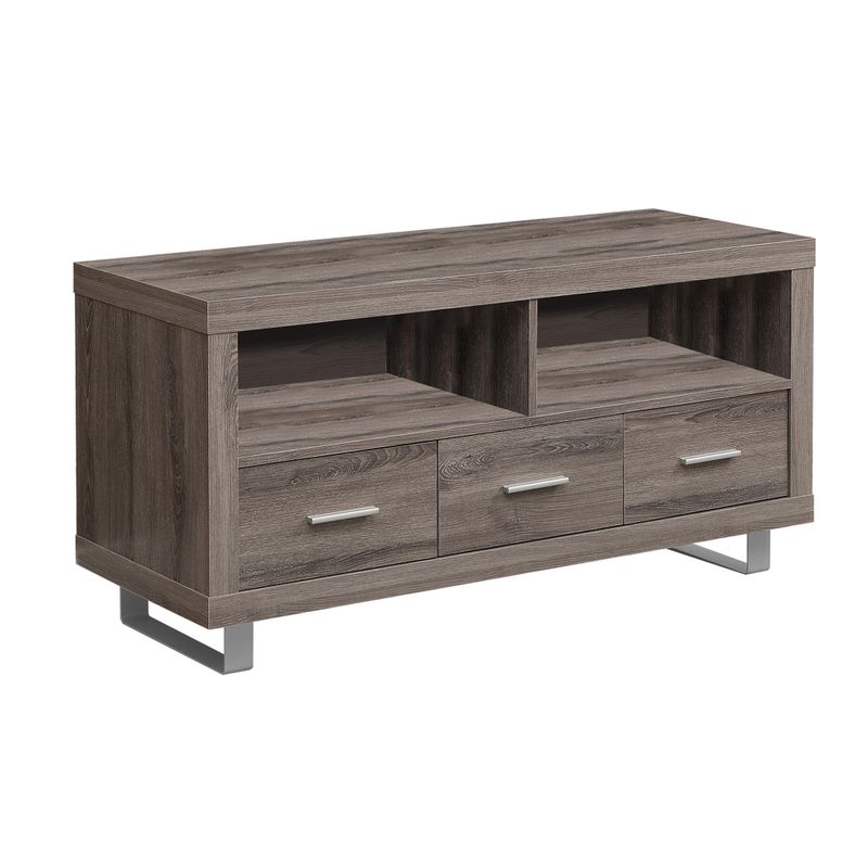 TV Stand/ 48 Inch/ Console/ Media Entertainment Center/ Storage Cabinet/ Living Room/ Bedroom/ Laminate/ Brown/ Contemporary/ Modern