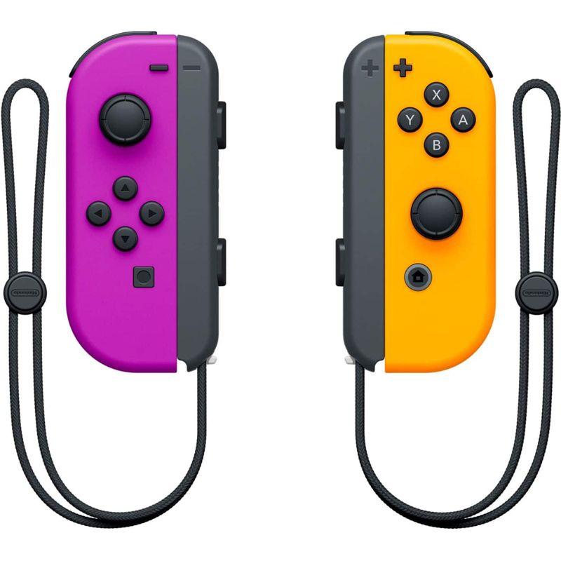 Joy-Con (L/R) Wireless Controllers for Nintendo Switch - Neon Purple/Neon Orange