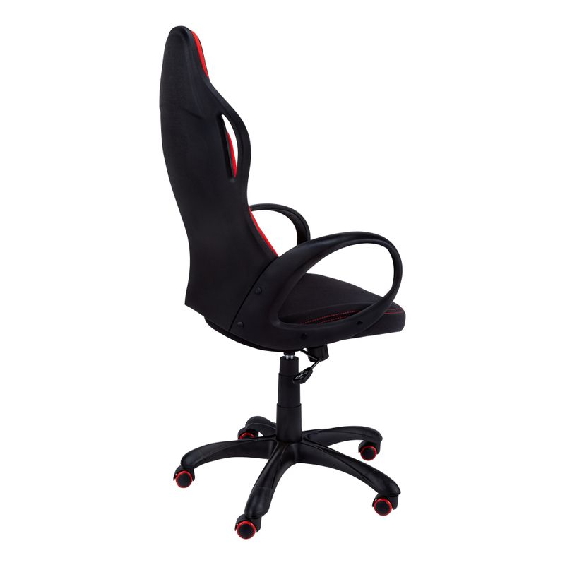 Office Chair/ Gaming/ Adjustable Height/ Swivel/ Ergonomic/ Armrests/ Computer Desk/ Work/ Metal/ Mesh/ Black/ Red/ Contemporary/ Modern