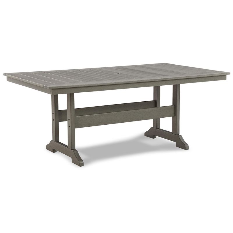 Visola Rectangular Dining Table w/Umbrella Option