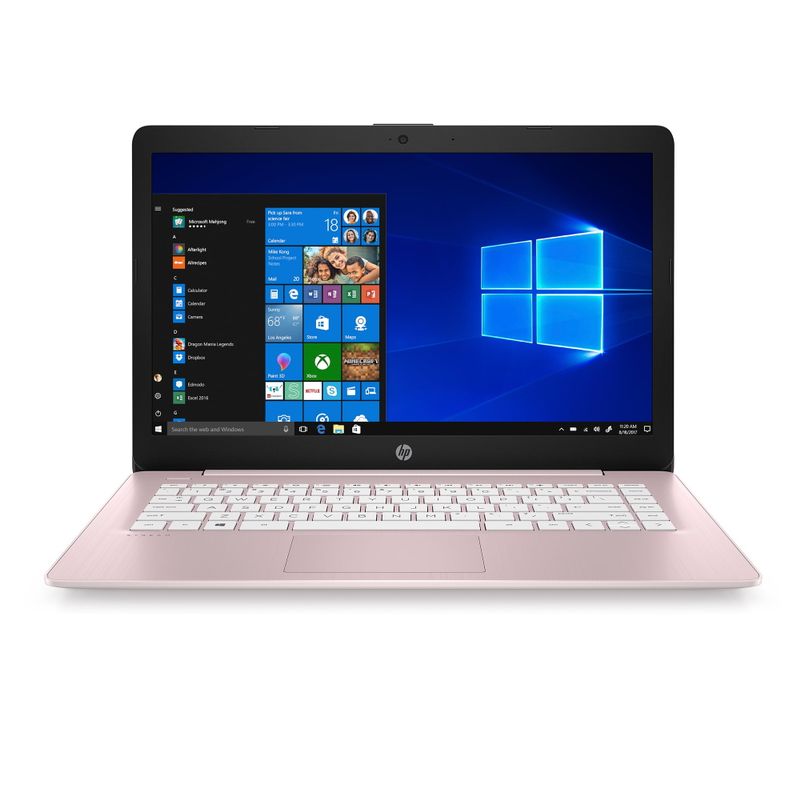 HP 14-cb172wm Stream 14" Intel Celeron N4000 1.1GHz 4GB RAM 64GB eMMC Bluetooth Webcam Windows 10 Home Pink(Refurbished)