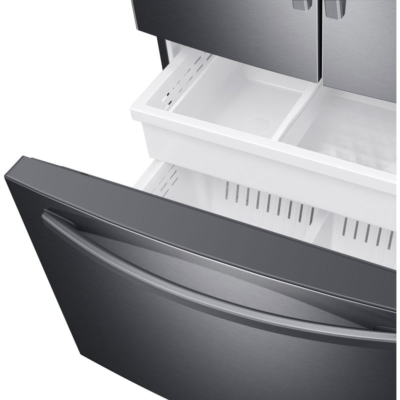 Samsung 28-Cu. Ft. 3-Door French Door Refrigerator, Brushed Black