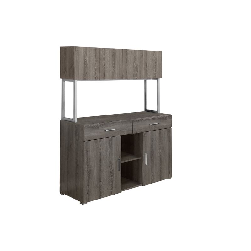 Office Cabinet - 48"L / Dark Taupe Storage Credenza