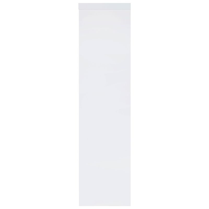 Jude 3-shelf Media Tower With Storage Cabinet White High Gloss