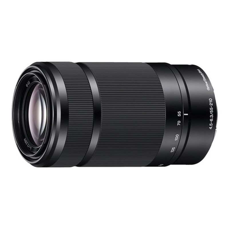 Sony - 55-210mm f/4.5-6.3 Telephoto Lens for Most Alpha E-Mount Cameras - Black
