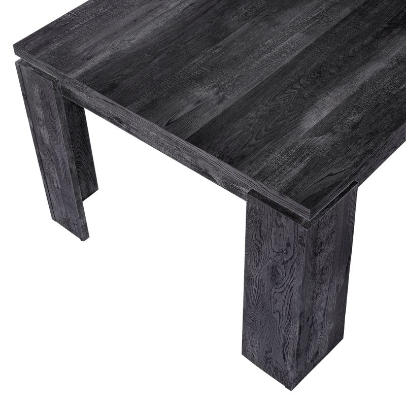 Dining Table - 36"X 60" / Black Reclaimed Wood-Look