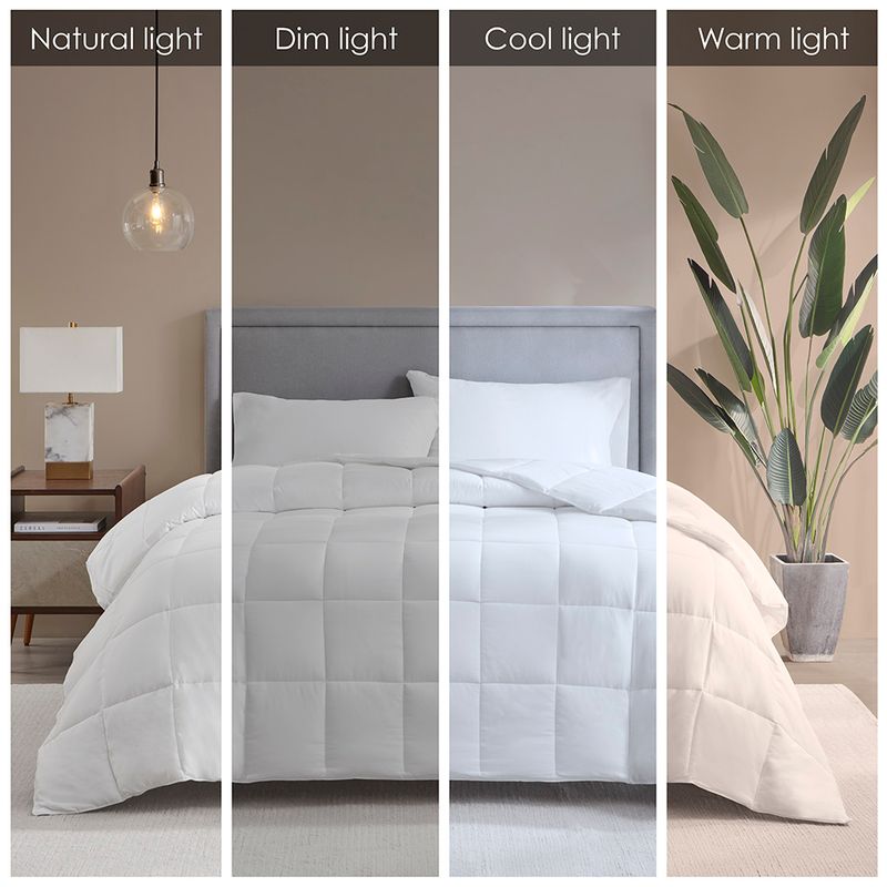 White Warmer Cotton Down Alternative Featherless Comforter Full/Queen