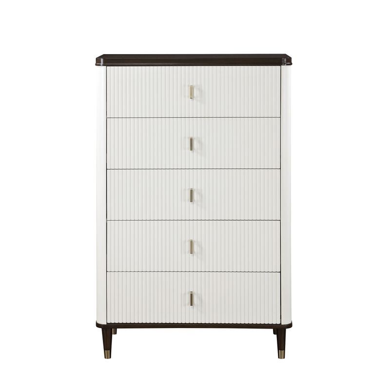 ACME Carena Chest, White & Brown Finish