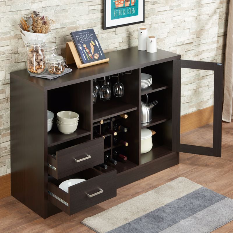 ACME Hazen Wine Cabinet, Espresso