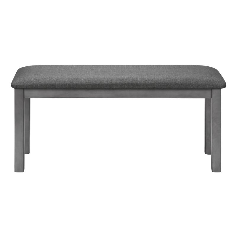 Bench - 42"L / Washed Grey / Dark Grey Fabric