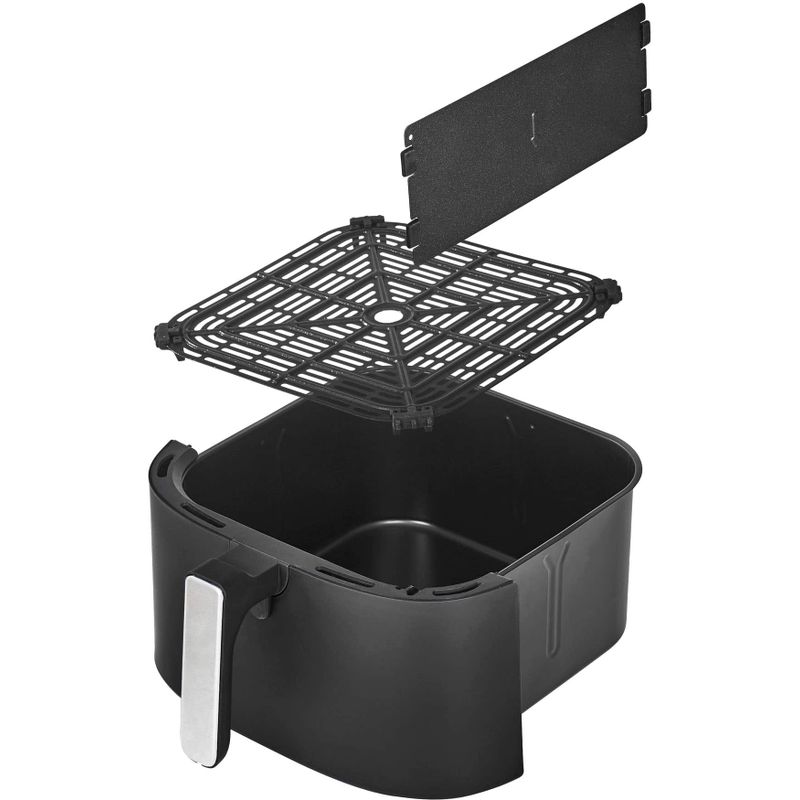 bella PRO - 8-qt. Touchscreen Air Fryer with Divided Basket - Matte Black