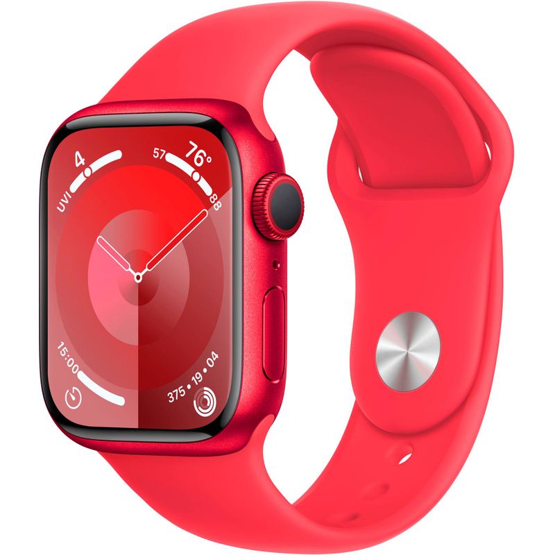 Apple Watch Series 9 GPS 41mm (PRODUCT)RED Aluminum Case with (PRODUCT)RED Sport Band - M/L