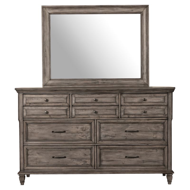 Avenue Rectangular Dresser Mirror Grey