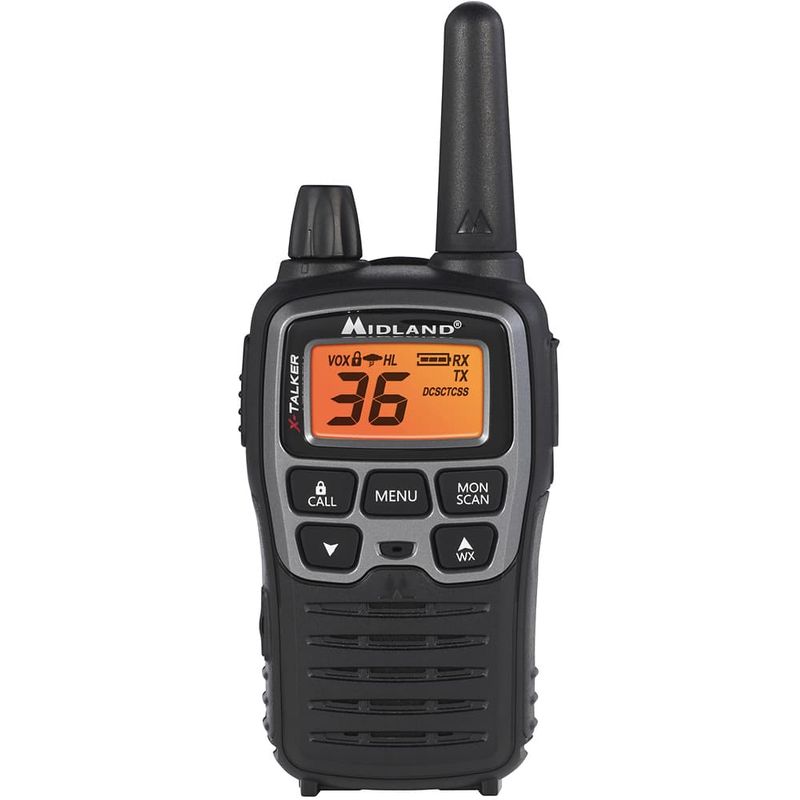 Midland - X-TALKER 38-Mile, 36-Channel FRS 2-Way Radios (Pair) - Black