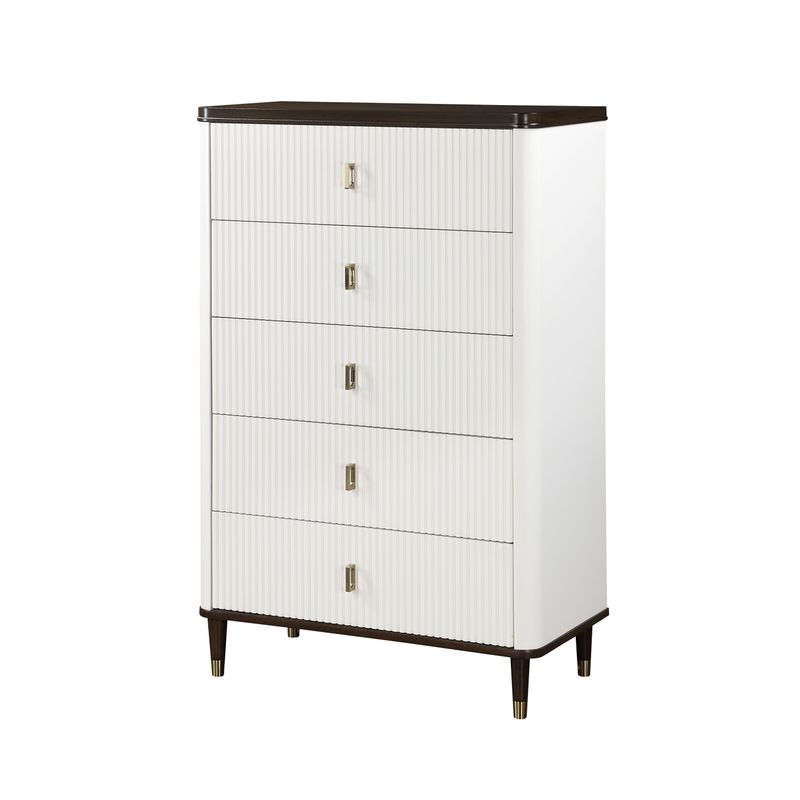 ACME Carena Chest, White & Brown Finish