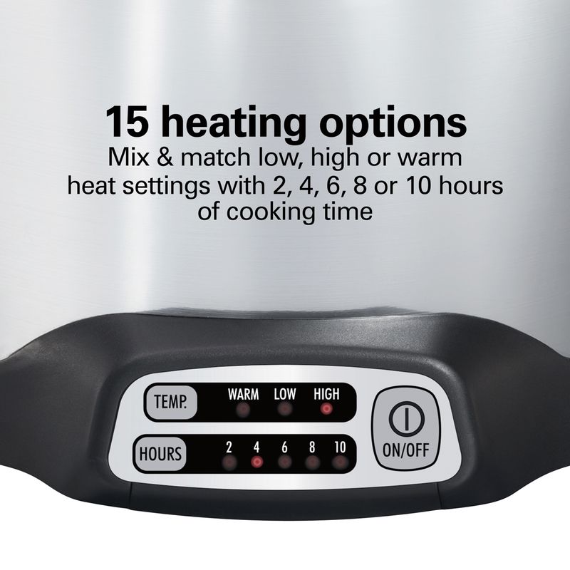 Hamilton Beach - 10qt Sear & Cook Stockpot Slow Cooker Silver