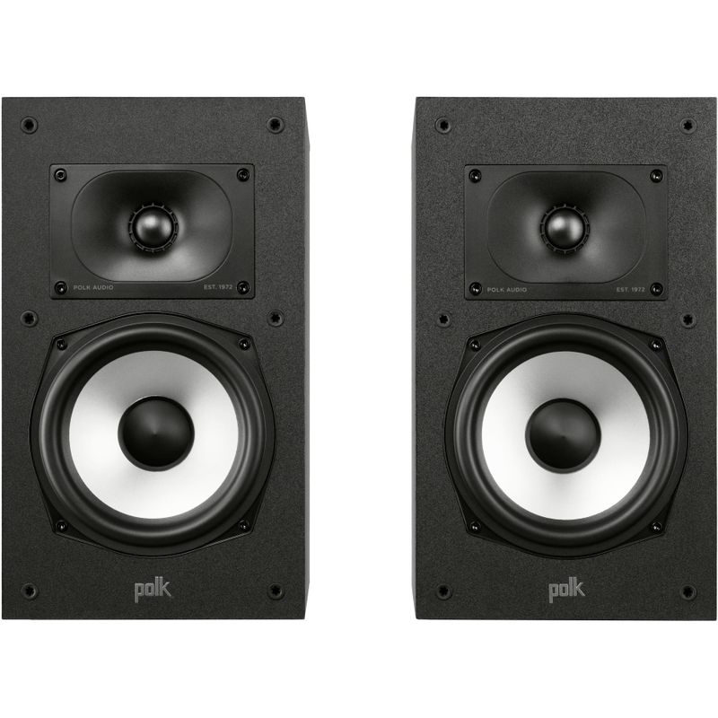 Polk Audio - Monitor XT20 Bookshelf Speaker Pair - Midnight Black