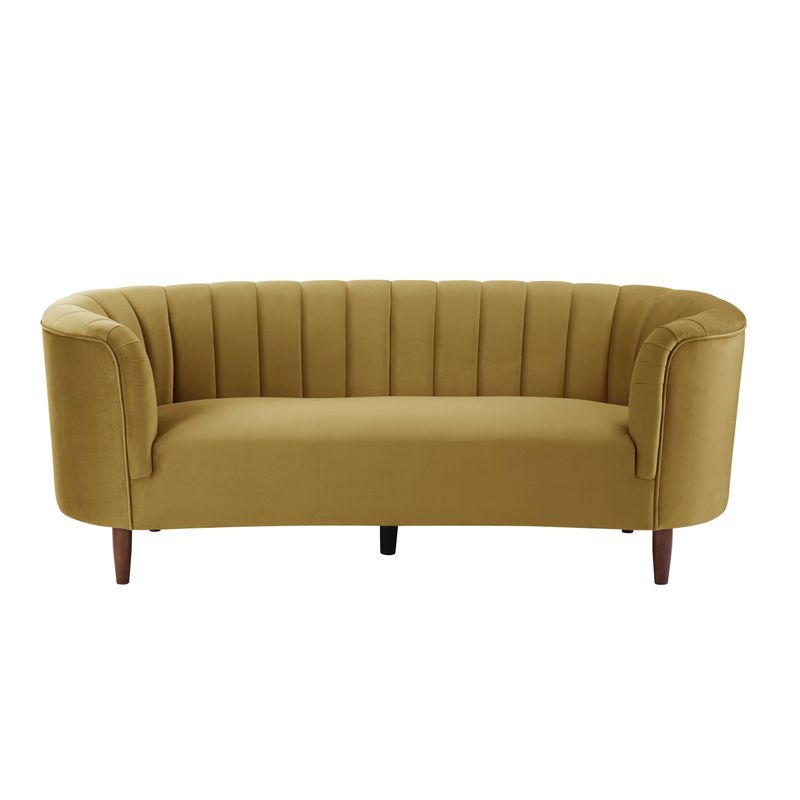 ACME Millephri Sofa, Olive Yellow Velvet