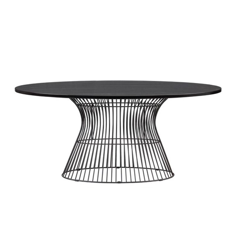 Black Mercer Oval Dining Table