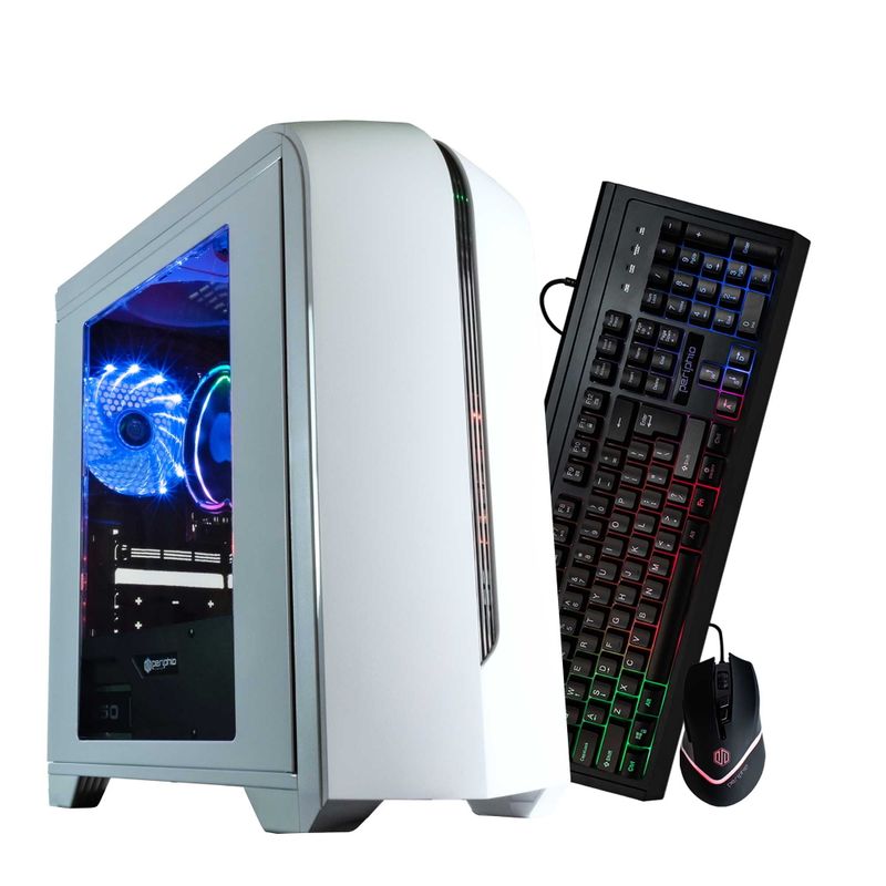 Periphio Warp Gaming PC Computer  AMD Ryzen 5 5600G  Radeon Vega 7 Graphics  1TB Solid State (SSD)  16GB DDR4 RAM  Windows 11  RGB Gaming Mo