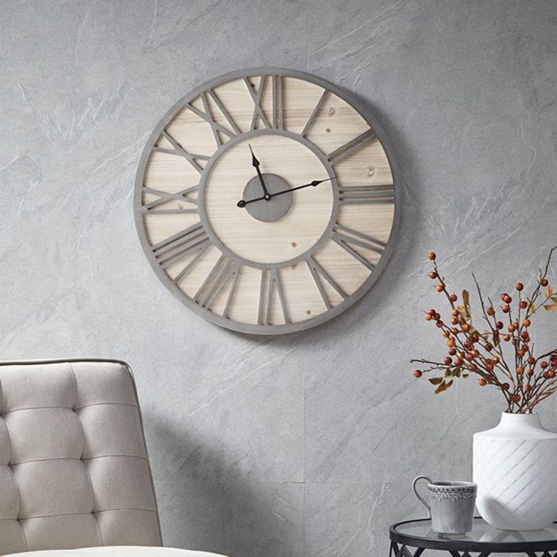 Mason 23.6" Wood Wall Clock