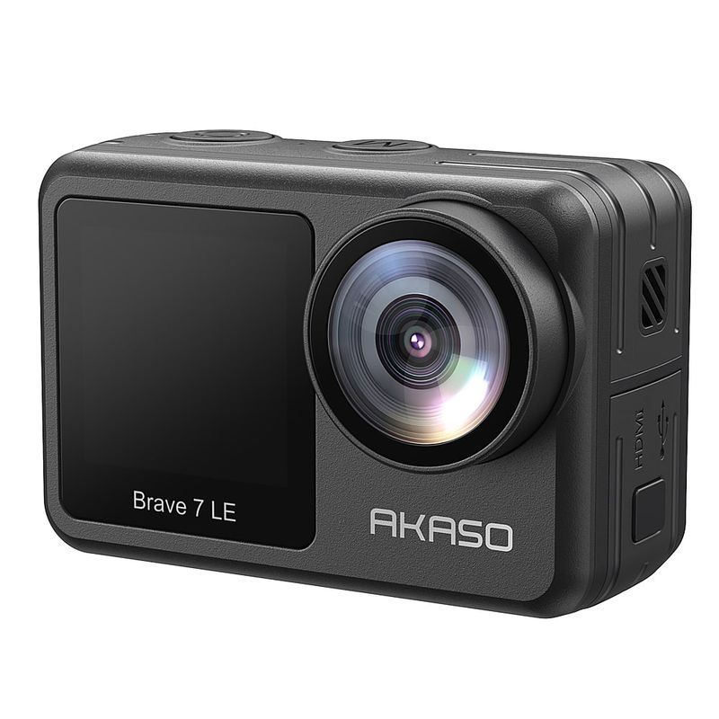 AKASO - Brave 7 LE SE 4K Waterproof Action Camera with Remote - Black