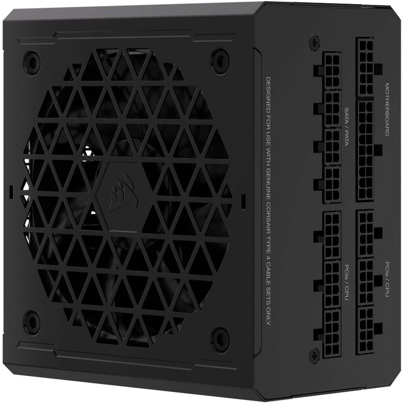 CORSAIR - RMe Series RM1000e 80 PLUS Gold Fully Modular Low-Noise ATX 3.0 and PCIE 5.0 Power Supply PSU - Black