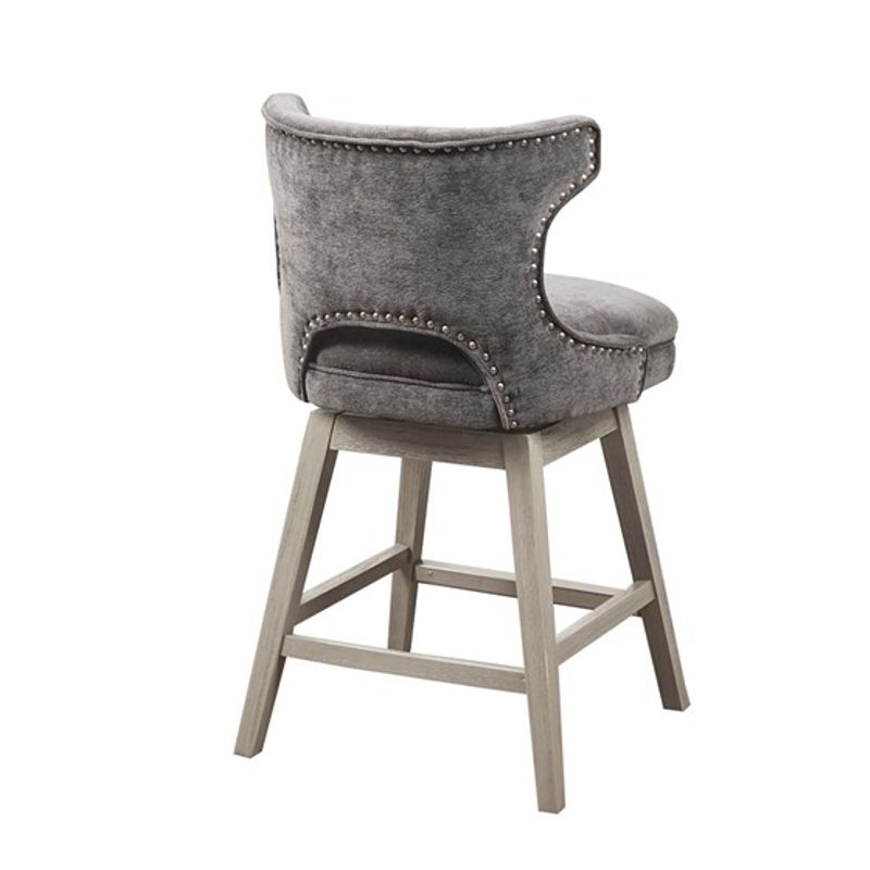 Charcoal Emmett 25.75" Swivel Counter Stool