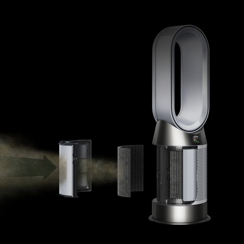 Dyson - Purifier Hot+Cool Gen1 HP10 Purifying Fan White/Silver