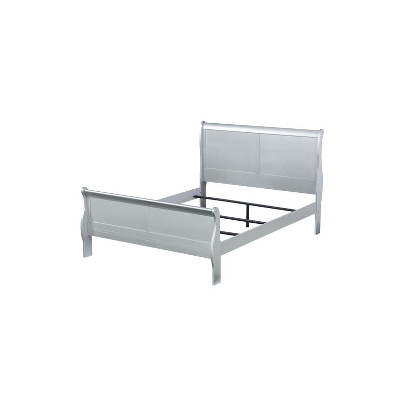 ACME Louis Philippe Twin Bed, Platinum