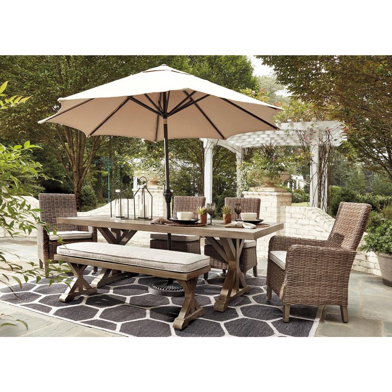 Beachcroft Dining Table with Umbrella Option