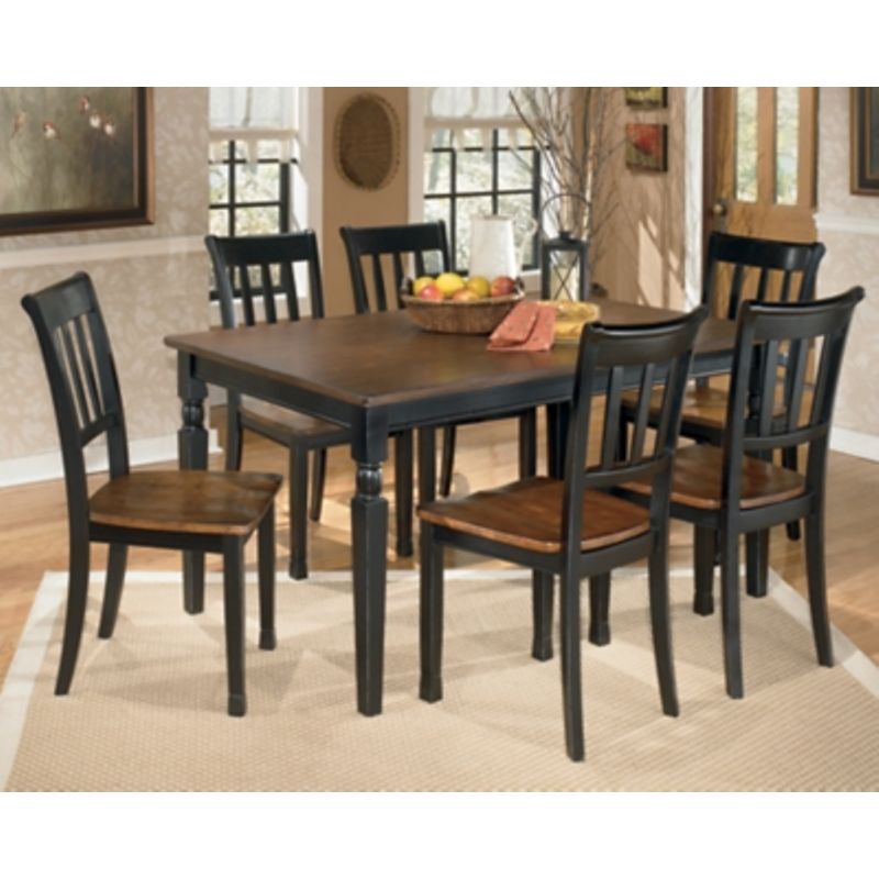 Black/Brown Owingsville Rectangular Dining Room Table