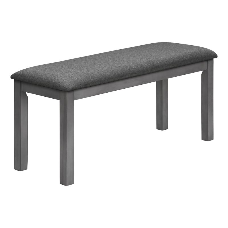 Bench - 42"L / Washed Grey / Dark Grey Fabric