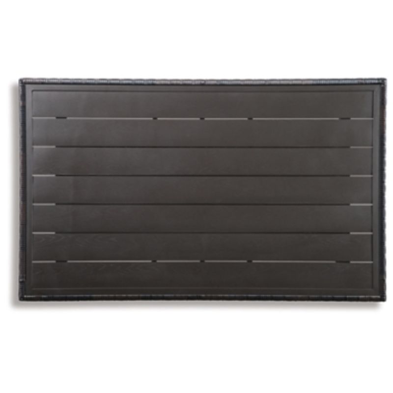 Dark Brown/Beige Easy Isle Rectangular Multi-Use Table