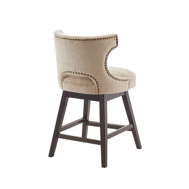 Hadley Beige Swivel Counter Stool