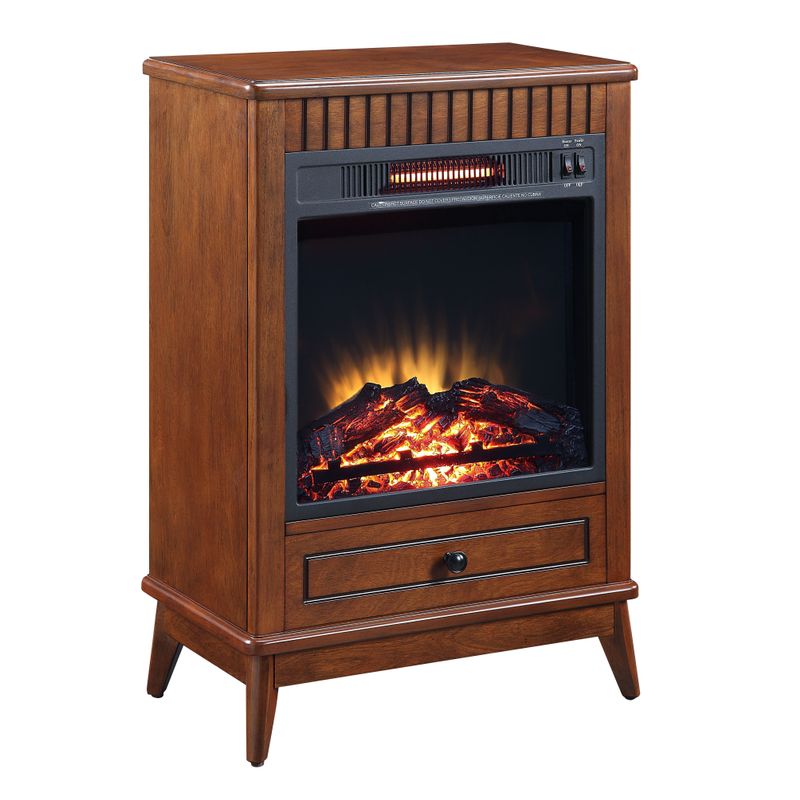 ACME Hamish Fireplace, Walnut Finish