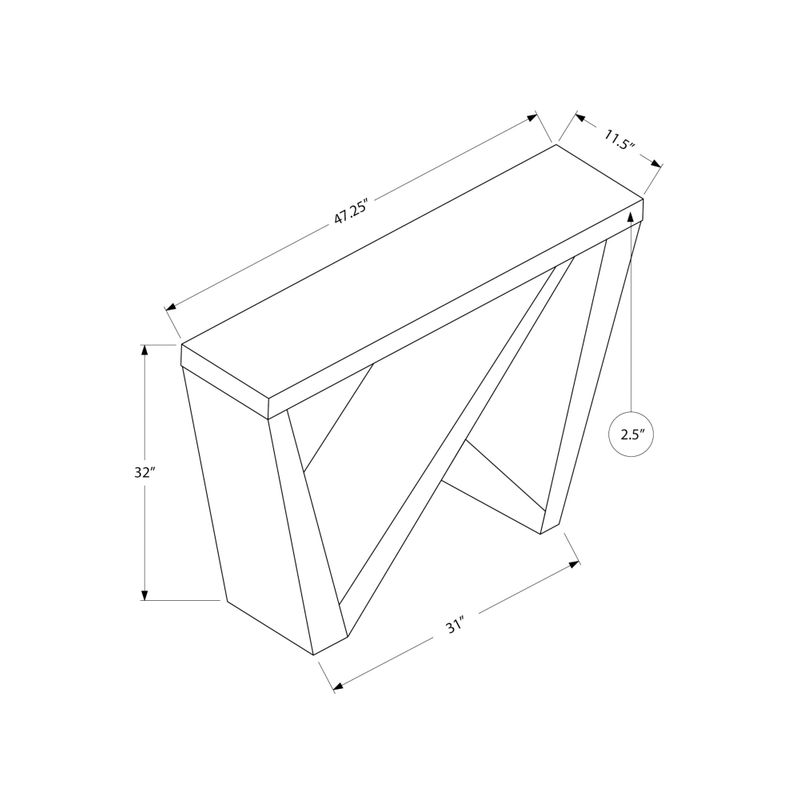 Accent Table/ Console/ Entryway/ Narrow/ Sofa/ Living Room/ Bedroom/ Laminate/ White/ Contemporary/ Modern