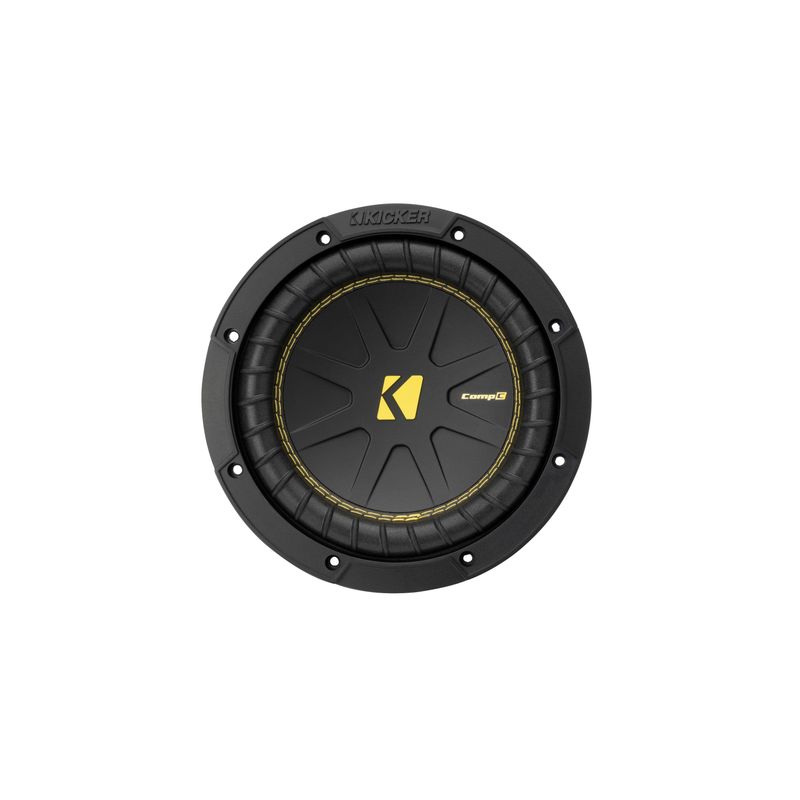 KICKER - CompC 8" Single-Voice-Coil 4-Ohm Subwoofer - Black