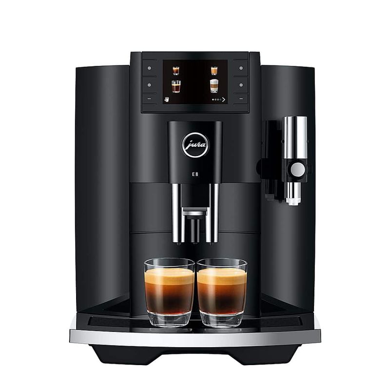 JURA - E8 Single Serve Automatic Espresso and Coffee Machine with 15 Bars of Pressure - Black