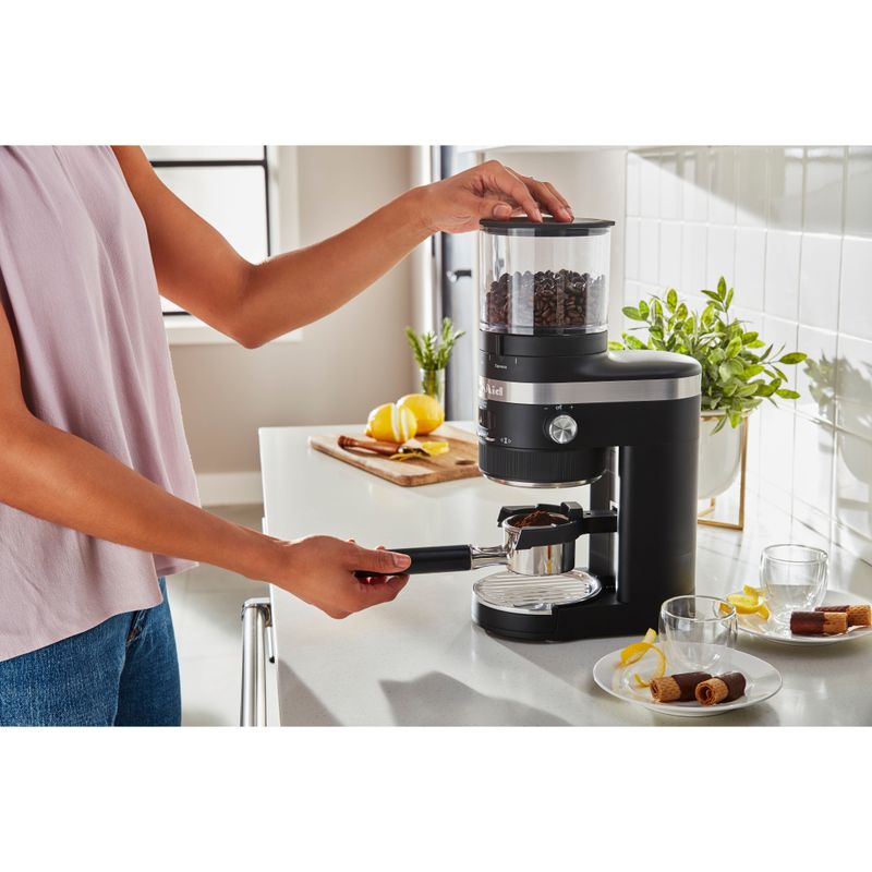 KitchenAid Burr Coffee Grinder in Black Matte