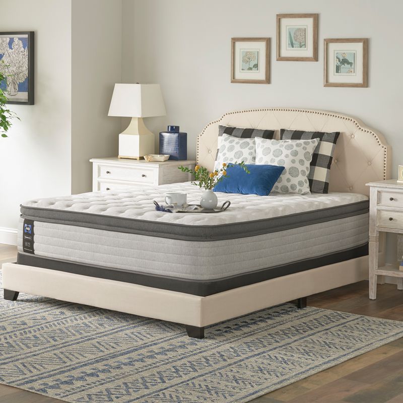 Sealy Posturepedic Spring Summer Rose Euro Pillowtop Soft Feel Mattress, Split California King