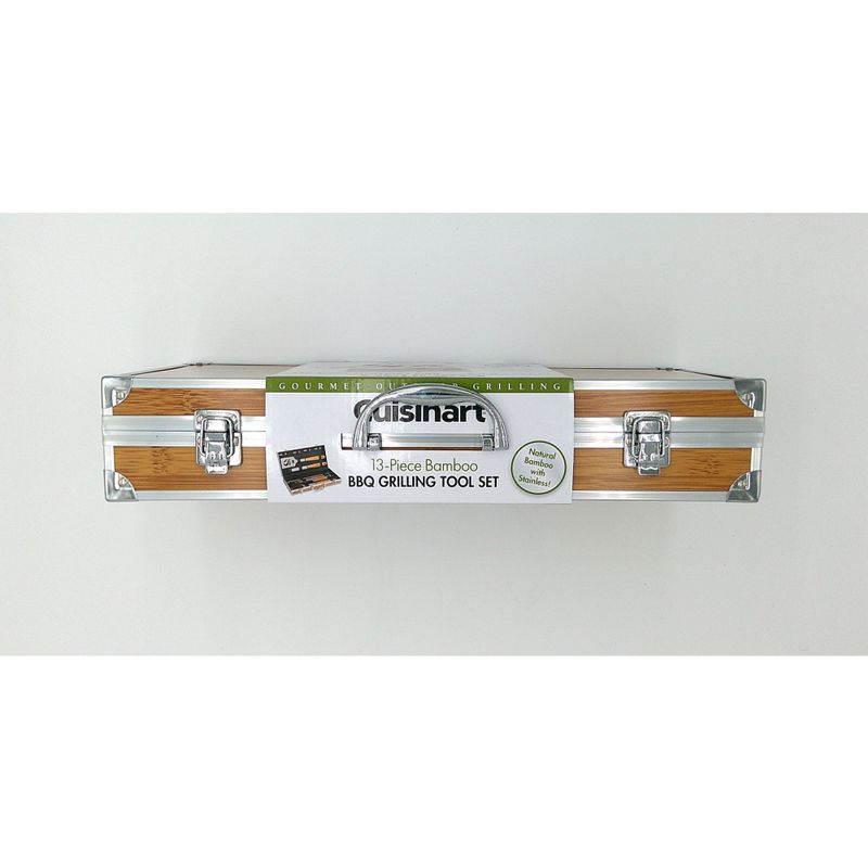 Cuisinart - 13pc Bamboo Handle Grill Tool Set