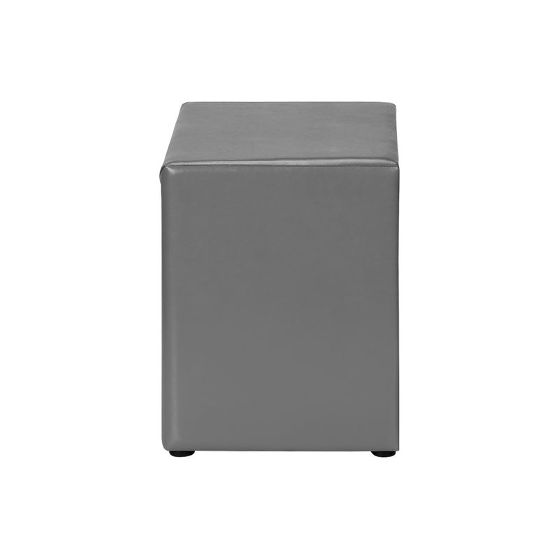 Bedroom Accent/ Nightstand/ End/ Side/ Lamp/ Storage Drawer/ Bedroom/ Upholstered/ Pu Leather Look/ Grey/ Transitional