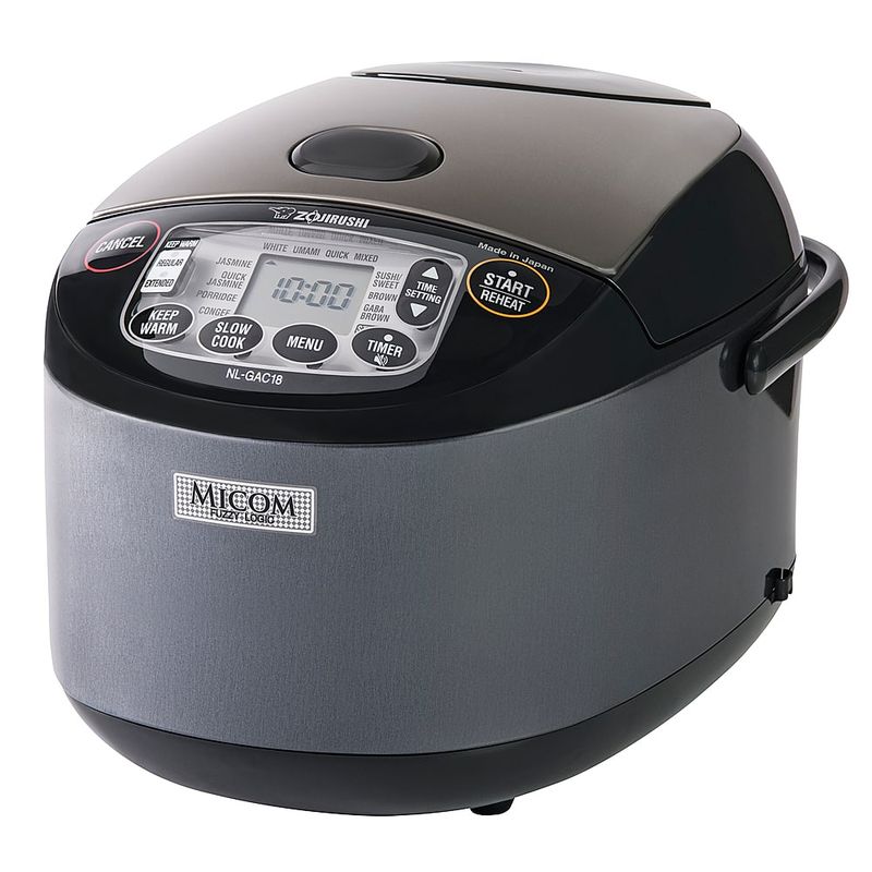 Zojirushi - 10 Cup Umami Micom Rice Cooker & Warmer - Metallic Black