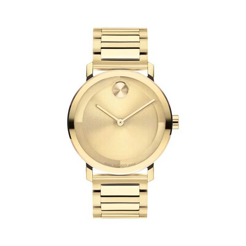 Movado - Men's Bold Evolution 2.0 Gold-Tone Stainless Steel Watch Gold Dial