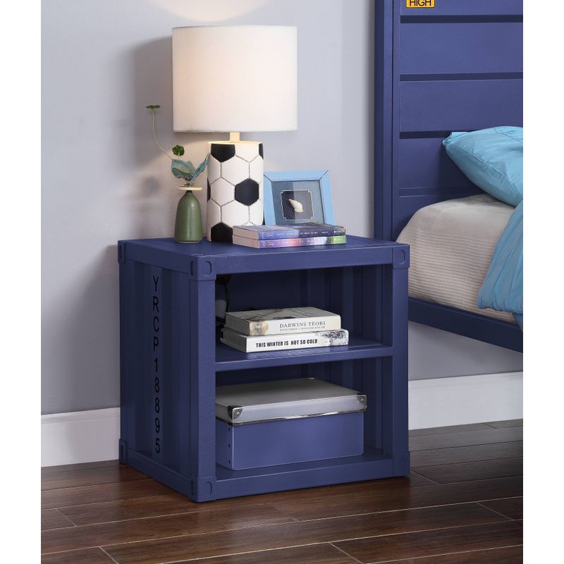 ACME Cargo Nightstand w/USB, Blue